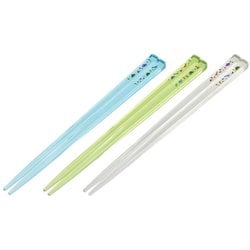 箸 セット ディノサウルス アクリル製 クリア 四角 すべり止め 食洗機対応 16.5cm 3膳組 日本製 AA2T