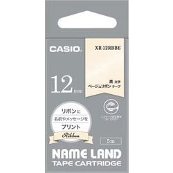 NAME LAND tape リボンテープ 幅12mm 長さ5m ベージュ XR-12RBBE