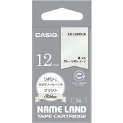 NAME LAND tape リボンテープ 幅12mm 長さ5m グレー XR-12RBGR