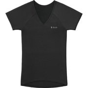 Style BX Innerwear(スタイル ビーエックス インナーウェア) Vネック 半袖 Tシャツ 猫背・巻肩補正 メンズ ブラック LLサイズ(身長 104~112cm) YS-BR-03D-LL