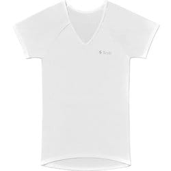Style BX Innerwear（スタイル ビーエックス インナーウェア） Vネック 半袖 Tシャツ 猫背・巻肩補正 ホワイト メンズ Sサイズ（胸囲 80～88cm） YS-BR-02A-S