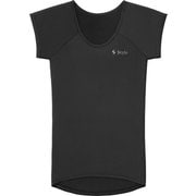 Style BX Innerwear(スタイル ビーエックス インナーウェア) Uネック 半袖 Tシャツ 猫背・巻肩補正 ブラック レディース Sサイズ(バスト 72~80cm) YS-BS-03A-S