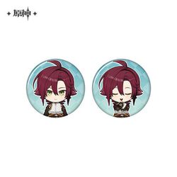 原神 イラスト集 鹿野院平蔵　缶バッチ　色紙 原神 イラスト集 鹿野院平蔵 缶バッチ 色紙 原神 運命の日シリーズ