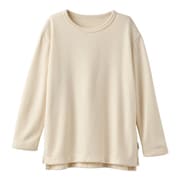 リカバリーウェア コンフォートヒート クルーネック プルオーバー レディース アイボリー F 8450-1500