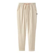 リカバリーウェア コンフォートヒート ロングテーパードパンツ レディース アイボリー Lサイズ 8455-1505