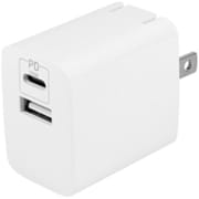 AC充電器Type-C×1(PD20W) Type-A×1(QC18W) ホワイト OWL-APD20C1A1-RWH