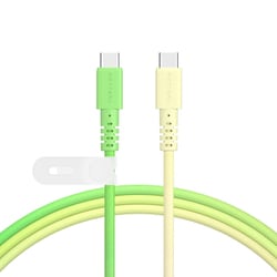 グラデーションケーブル USB-C to USB-C メロンクリームソーダ 1m MOT-SCBCCG100-MS