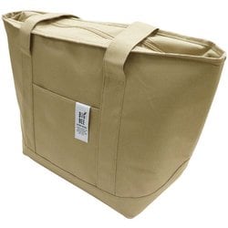 BigBee 保冷 保温 トートバッグ Mサイズ 12L サンドベージュ サイドポケット付き 保冷剤ポケット付き