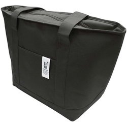 BigBee 保冷 保温 トートバッグ Mサイズ 12L シックブラック サイドポケット付き 保冷剤ポケット付き