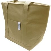 BigBee 保冷 保温 トートバッグ Lサイズ 20L サンドベージュ サイドポケット付き 保冷剤ポケット付き