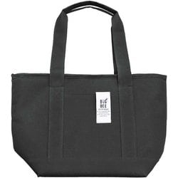 BigBee 保冷 保温 ランチバッグ トートバッグ Sサイズ 9L シックブラック サイドポケット付き 保冷剤ポケット付き