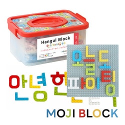 文字ブロック MOJIBLOCK ハングル スターターボックス 5色 142pcs [ブロック玩具]