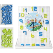 文字ブロック MOJIBLOCK とけいブロックセット 2色 青緑 34pcs [ブロック玩具]