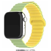 ALG-WS01GRYE [Apple Watch 38/40/41用 シリコンマグネットバンド グリーンイエロー]