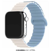 ALG-WS01WHBL [Apple Watch 38/40/41用 シリコンマグネットバンド ホワイトブルー]