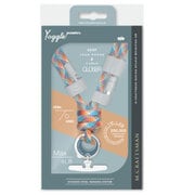 充電ケーブル内蔵ショルダーストラップ USB-A to USB-typeC レインボー YogglePower-RB