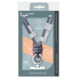 充電ケーブル内蔵ショルダーストラップ USB-A to USB-typeC パープルブルー YogglePower-Pblue