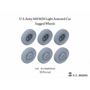 P35-150 1/35 WWII アメリカ M8グレイハウンド/M20高速偵察車用 自重変形タイヤ （タミヤ用） [プラモデル用パーツ]