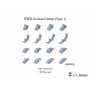 P35-277 1/35 WWII ドイツ クランプセット タイプ1 126個入 [プラモデル用パーツ]