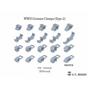 P35-278 1/35 WWII ドイツ クランプセット タイプ2 160個入 [プラモデル用パーツ]