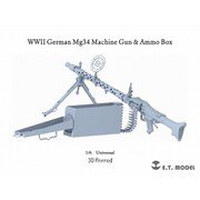 P06-002 1/6 WWII ドイツ MG34機関銃&弾薬箱 [プラモデル用パーツ]