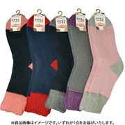 739 [超厚手裏起毛ソックスクルー丈 無地 22～25cm 1足]