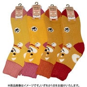 743 [超厚手裏起毛ソックスクルー丈 柴犬 22～25cm 1足]