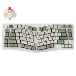 Q10 Max（Aliceレイアウト） QMK/VIA ワイヤレス カスタム・メカニカルキーボード - RGB - US配列 - シェルホワイト / Gateron Jupiter スイッチ（ホットスワップ）赤軸 Q10M-P1-US