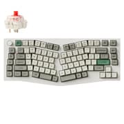 Q10 Max(Aliceレイアウト) QMK/VIA ワイヤレス カスタム・メカニカルキーボード - RGB - US配列 - シェルホワイト / Gateron Jupiter スイッチ(ホットスワップ)赤軸 Q10M-P1-US