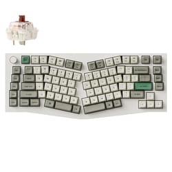 Q10 Max（Aliceレイアウト） QMK/VIA ワイヤレス カスタム・メカニカルキーボード - RGB - US配列 - シェルホワイト / Gateron Jupiter スイッチ（ホットスワップ）茶軸 Q10M-P3-US