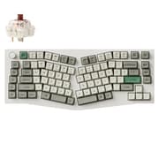 Q10 Max(Aliceレイアウト) QMK/VIA ワイヤレス カスタム・メカニカルキーボード - RGB - US配列 - シェルホワイト / Gateron Jupiter スイッチ(ホットスワップ)茶軸 Q10M-P3-US