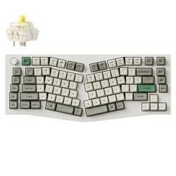 Q10 Max（Aliceレイアウト） QMK/VIA ワイヤレス カスタム・メカニカルキーボード - RGB - US配列 - シェルホワイト / Gateron Jupiter スイッチ（ホットスワップ）バナナ軸 Q10M-P4-US