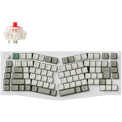 Q10 Max（Aliceレイアウト） QMK/VIA ワイヤレス カスタム・メカニカルキーボード - RGB - JIS配列 - シェルホワイト / Gateron Jupiter スイッチ（ホットスワップ）赤軸 Q10M-P1-JIS