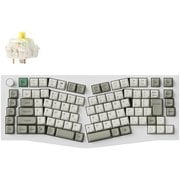 Q10 Max(Aliceレイアウト) QMK/VIA ワイヤレス カスタム・メカニカルキーボード - RGB - JIS配列 - シェルホワイト / Gateron Jupiter スイッチ(ホットスワップ)バナナ軸 Q10M-P4-JIS
