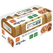 良品素材 ミニアルミトレイ ビーフ&野菜 40g×6P