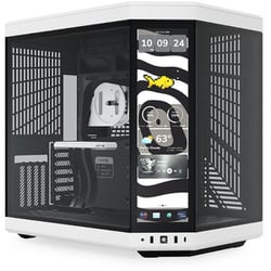 14.9インチ タッチスクリーン搭載 ミドルタワー E-ATX対応 ピラーレス式PCケース パンダ Y70 Touch Infinite Panda