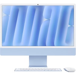 iMac 24インチ Retina 4.5Kディスプレイ Apple M4チップ/10コアCPU/10コアGPU/SSD 512GB/メモリ 24GB ブルー MD2T4J/A