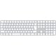 Appleシリコン搭載Macモデル用 Touch ID搭載 Magic Keyboard（USB-C）（テンキー付き）- 日本語（JIS）- ホワイトキー MXK73J/A