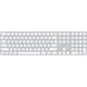 Appleシリコン搭載Macモデル用 Touch ID搭載 Magic Keyboard（USB-C）（テンキー付き）- 英語（US）- ホワイトキー MXK73LL/A