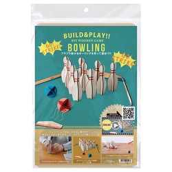 W24-0056 WOODEN TOY ボウリング [クラフトトイ]