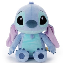 ディズニーストア スティッチぬいぐるみ ピンバッジセット　ピノキオ ぬいぐるみ【ディズニービーンズ<スティッチ>】をセットに