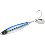 FS437 [ジャックアイ サワラスピン 40g #1 リアル魚鱗ブルーイワシ網目夜光]