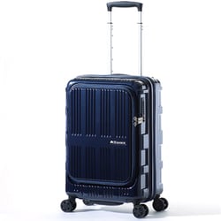 スーツケース MAXBOX 拡張タイプ 旅行日数目安：3～4泊 35L/拡張時41L フロントオープン TSAロック搭載 ネイビー ALI-6611