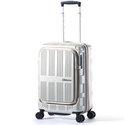 スーツケース MAXBOX 拡張タイプ 旅行日数目安：3～4泊 35L/拡張時41L フロントオープン TSAロック搭載 パールホワイト ALI-6611