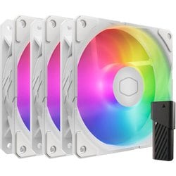 SickleFlow Edge 120 ARGB White Edision 3-Pack Fan Kit 120mm ARGBファン 3個 + AI Mini LEDコントローラー付属 PCケースファンセット ホワイト MFX-B2DW-253P2-R2
