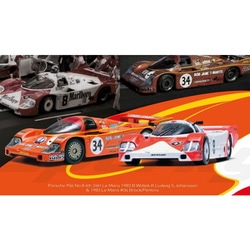 YCOMBO64014 1/64 ポルシェ 956 No.8 6th 24H Le Mans 1983 B.Wollek K.Ludwig S.Johansson&1983 Le Mans #34 Brock/Perkins Combo Set [ダイキャストミニカー]