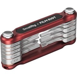 SmallRig x FILM RIOT 10-in-1 折りたたみレンチセット 複数の角度調整機能付き（レッド） SR4813