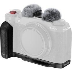FUJIFILM X-M5用シリコンハンドル付きL字型マウントプレート（ブラック） SR4876
