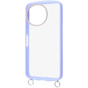 RT-AQM5CMD1/PABE [AQUOS sense9 Like standard Puffull 耐衝撃 バンパー ストラップ金具付き ハイブリッドケース ペールブルーベージュ]