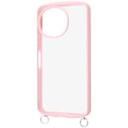 RT-AQM5CMD1/PLP [AQUOS sense9 Like standard Puffull 耐衝撃 バンパー ストラップ金具付き ハイブリッドケース ピンクライトピンク]